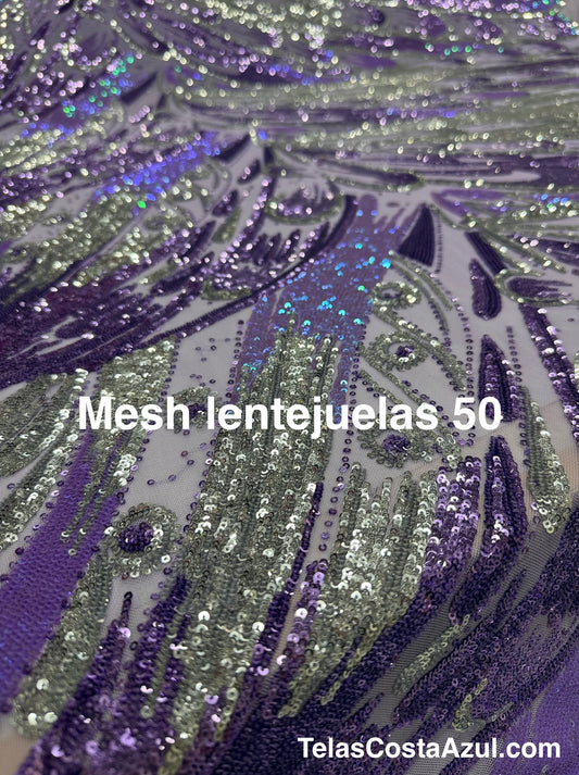Mesh lentejuelas 50