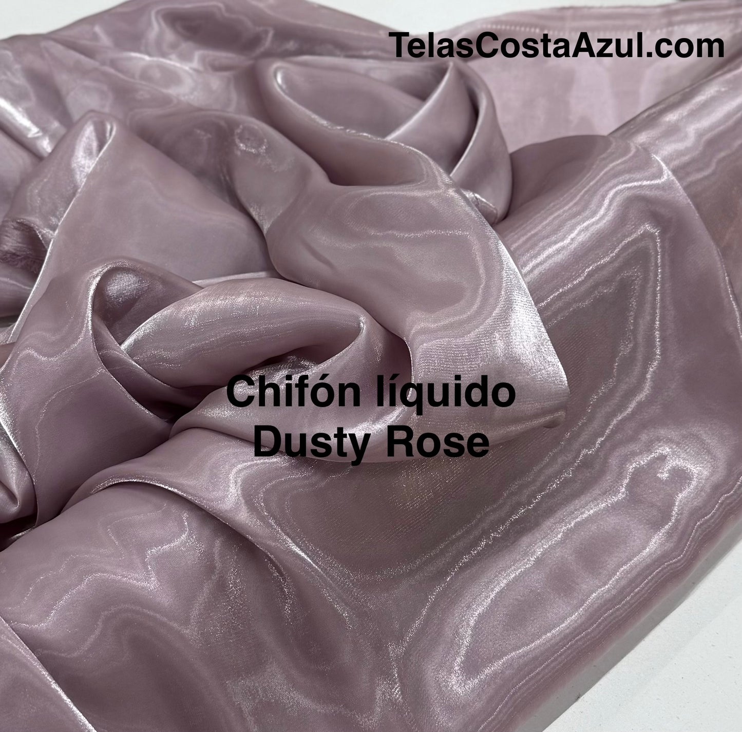 Chifón líquido Dusty rose