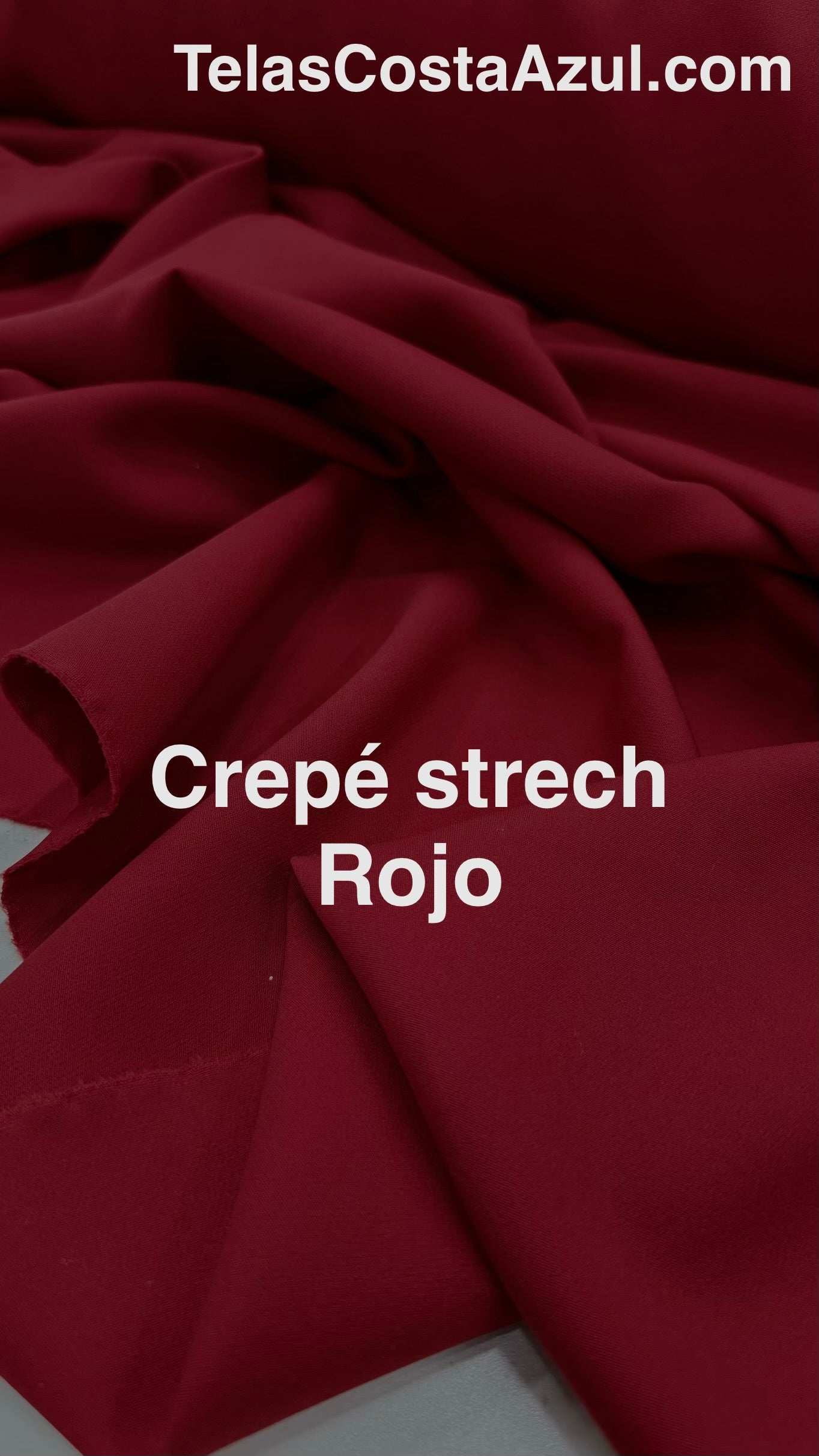 Crepé strech Rojo