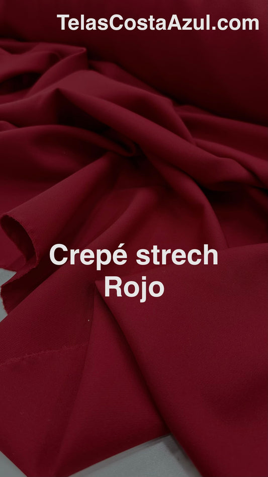 Crepé strech Rojo