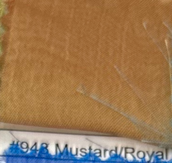 Chifon tornasol 948 Mustard/royal