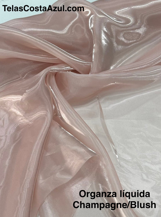 ORGANZA LIQUIDA CHAMPAGNE/BLUSH