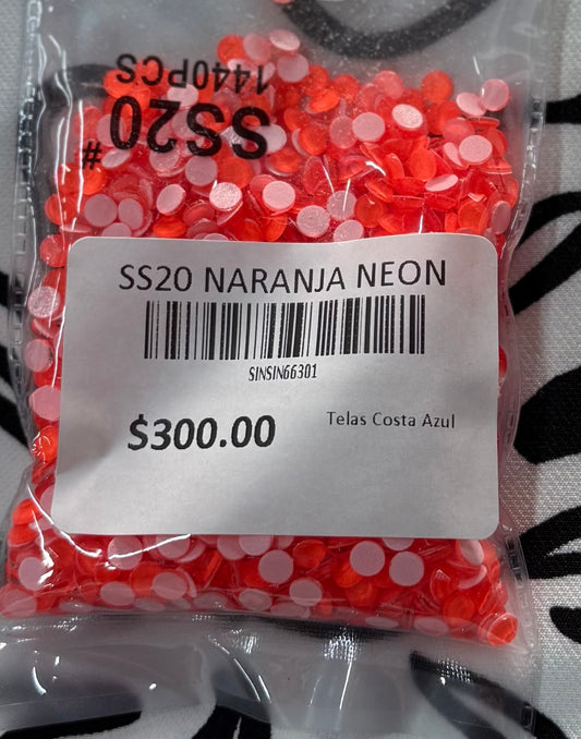 Bolsa Cristales SS20 Naranja Neón