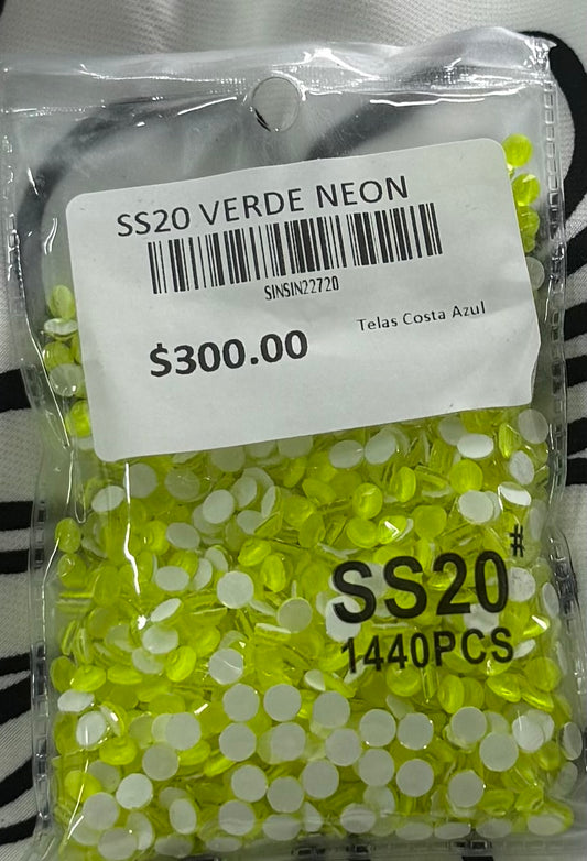 Bolsa Cristales SS20 Verde Neón
