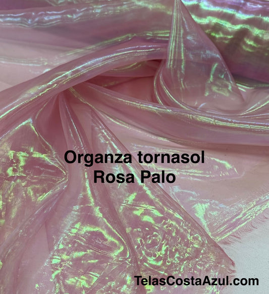 ORGANZA TORNASOL ROSA PALO