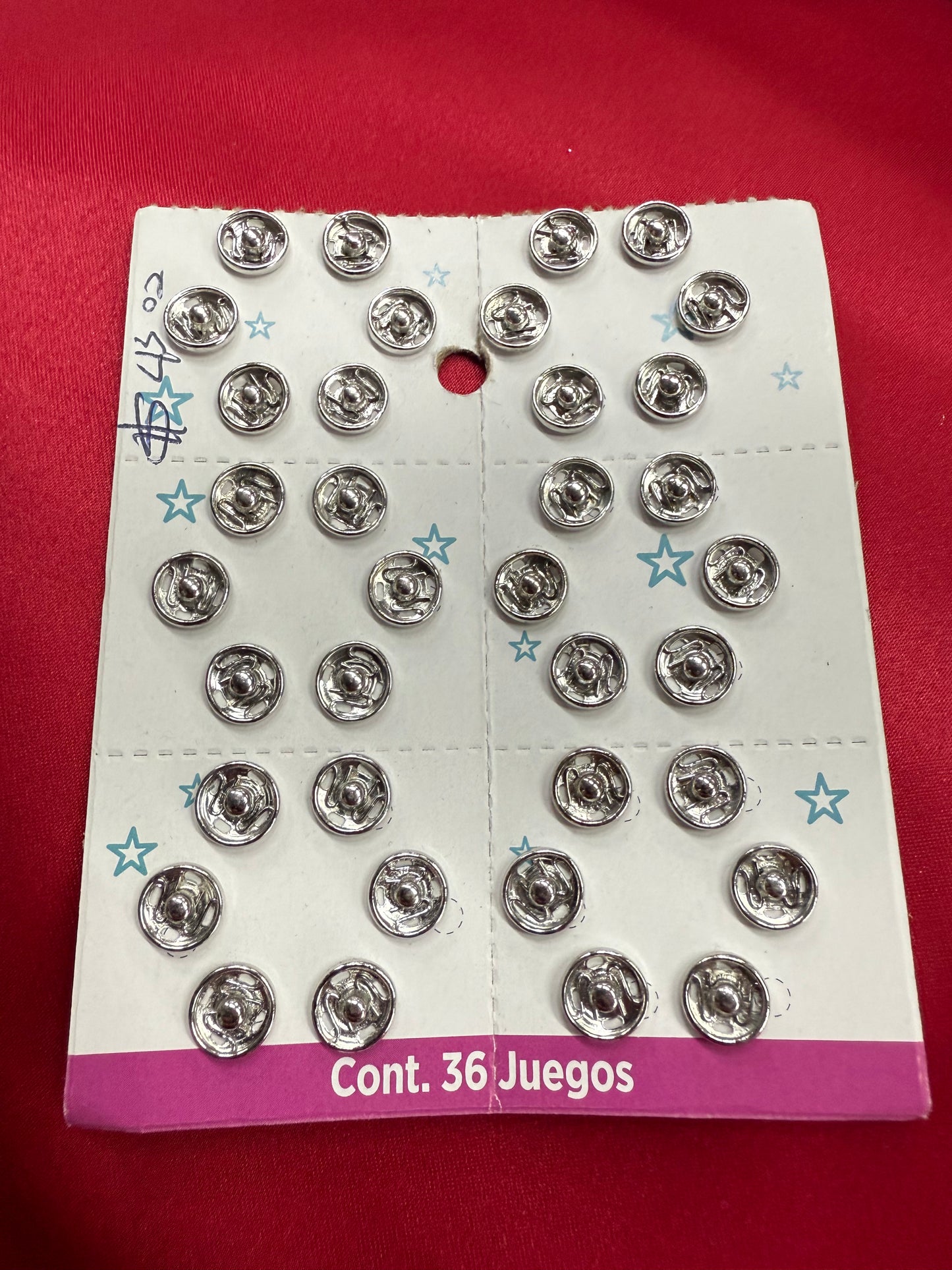 Broche a presión mediano